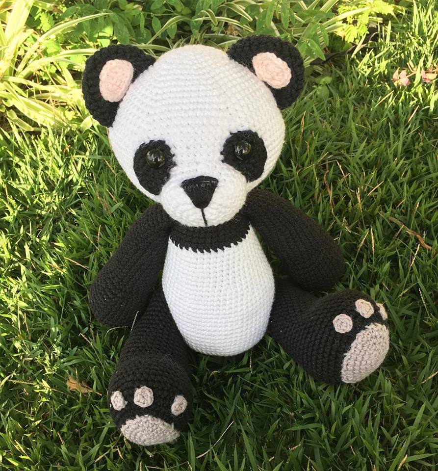 Panda amigurumi - Raiane Barros - Bichinhos em Crochê