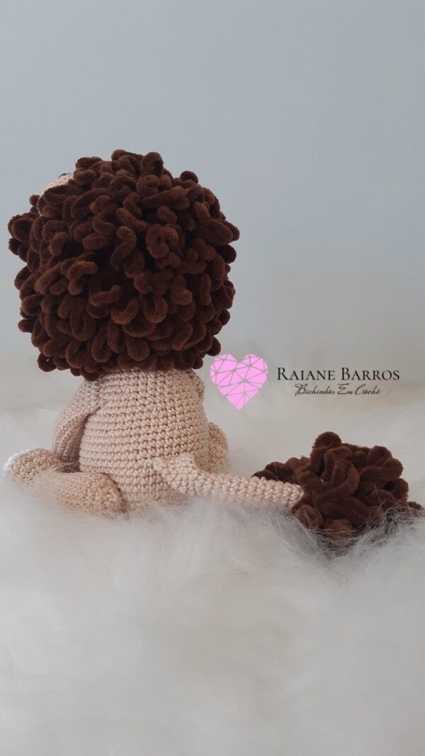 Leão Amigurumi - Costas