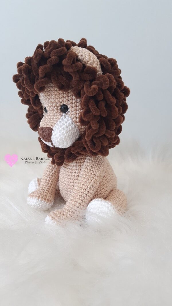 Leão Amigurumi - Lado 1