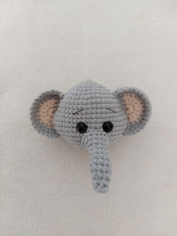 Cabeça Elefante Amigurumi Rosi Barros