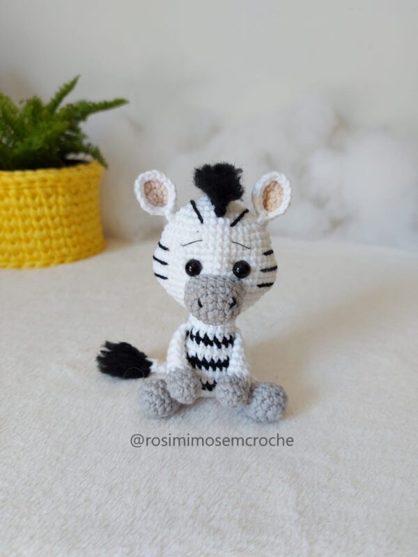Capa Zoom Zebra Amigurumi Baby Frente Rosi Barros