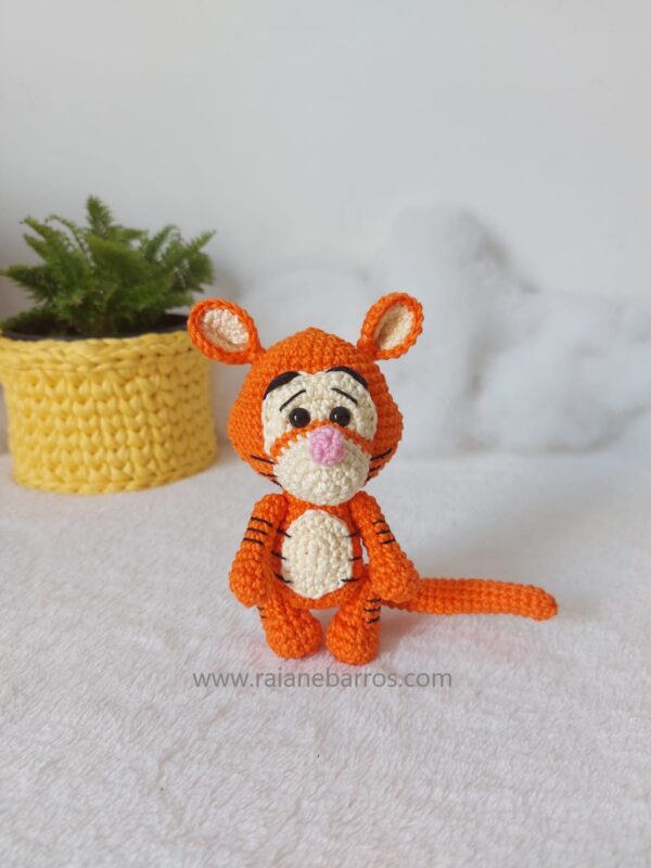 Pooh Tigrão Amigurumi Em pé Frente 2