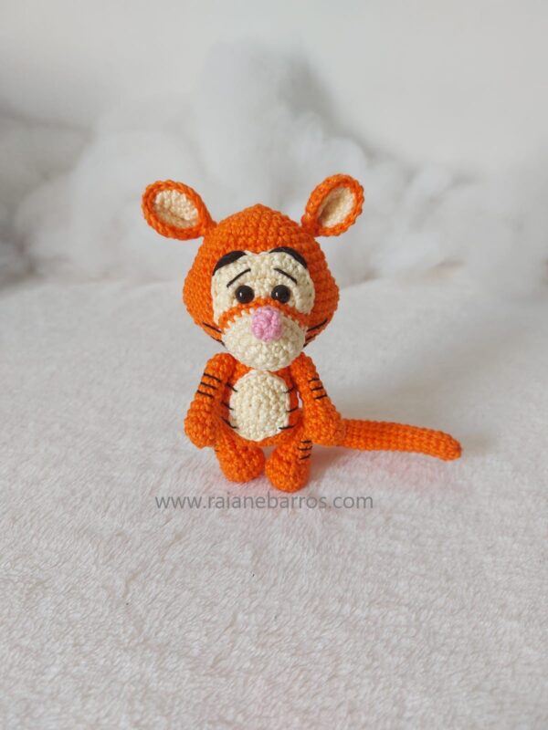 Pooh Tigrão Amigurumi Na Em pé Frente