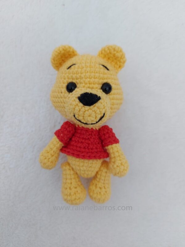 Ursinho Pooh Amigurumi De Cima Frente 2