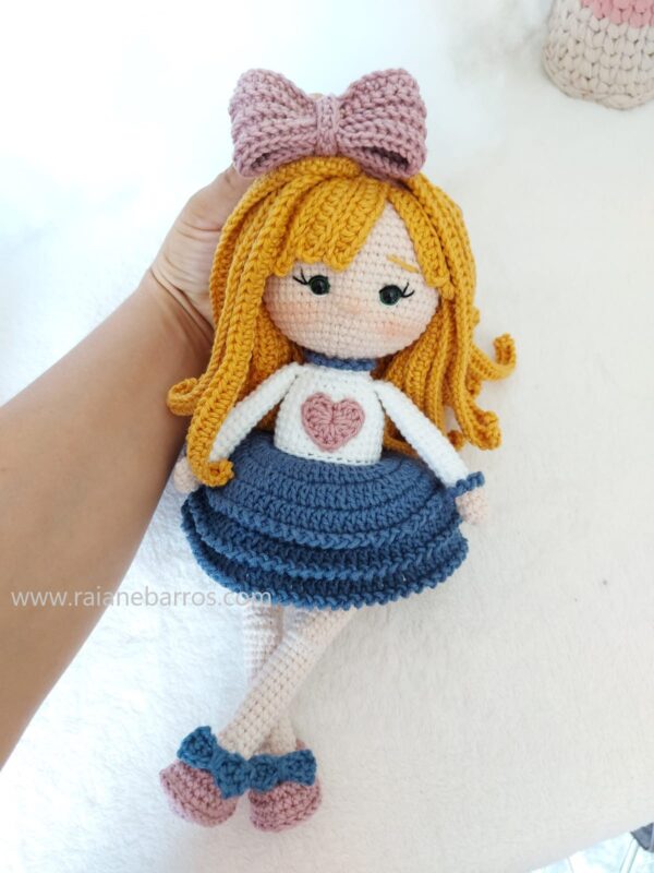 Malu Boneca Amigurumi Rosi Barros 9