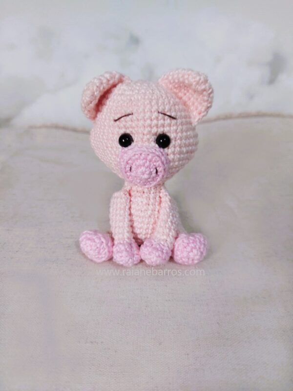 Capa Porquinho Amigurumi