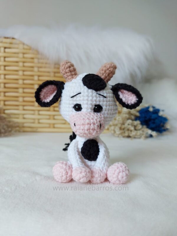 Vaquinha Amigurumi Frente Rosi Barros
