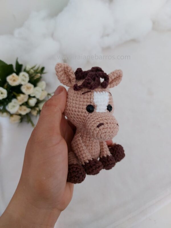 Cavalinho Amigurumi Na Mao Lado